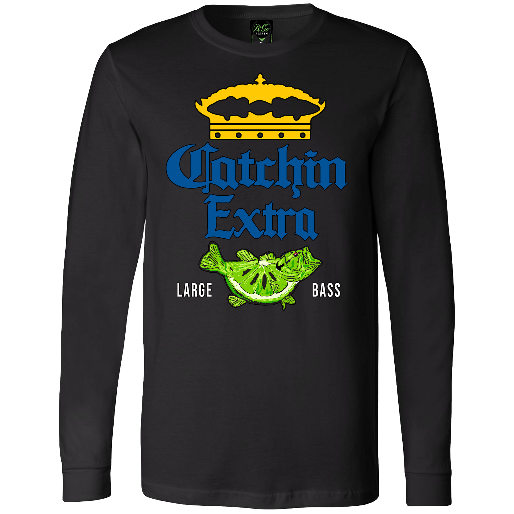 Catchin XL Bass Long Sleeve LoGo Shirts