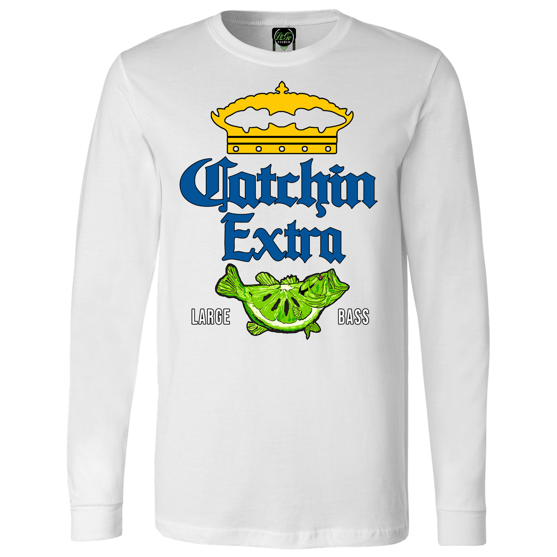 Catchin XL Bass Long Sleeve LoGo Shirts